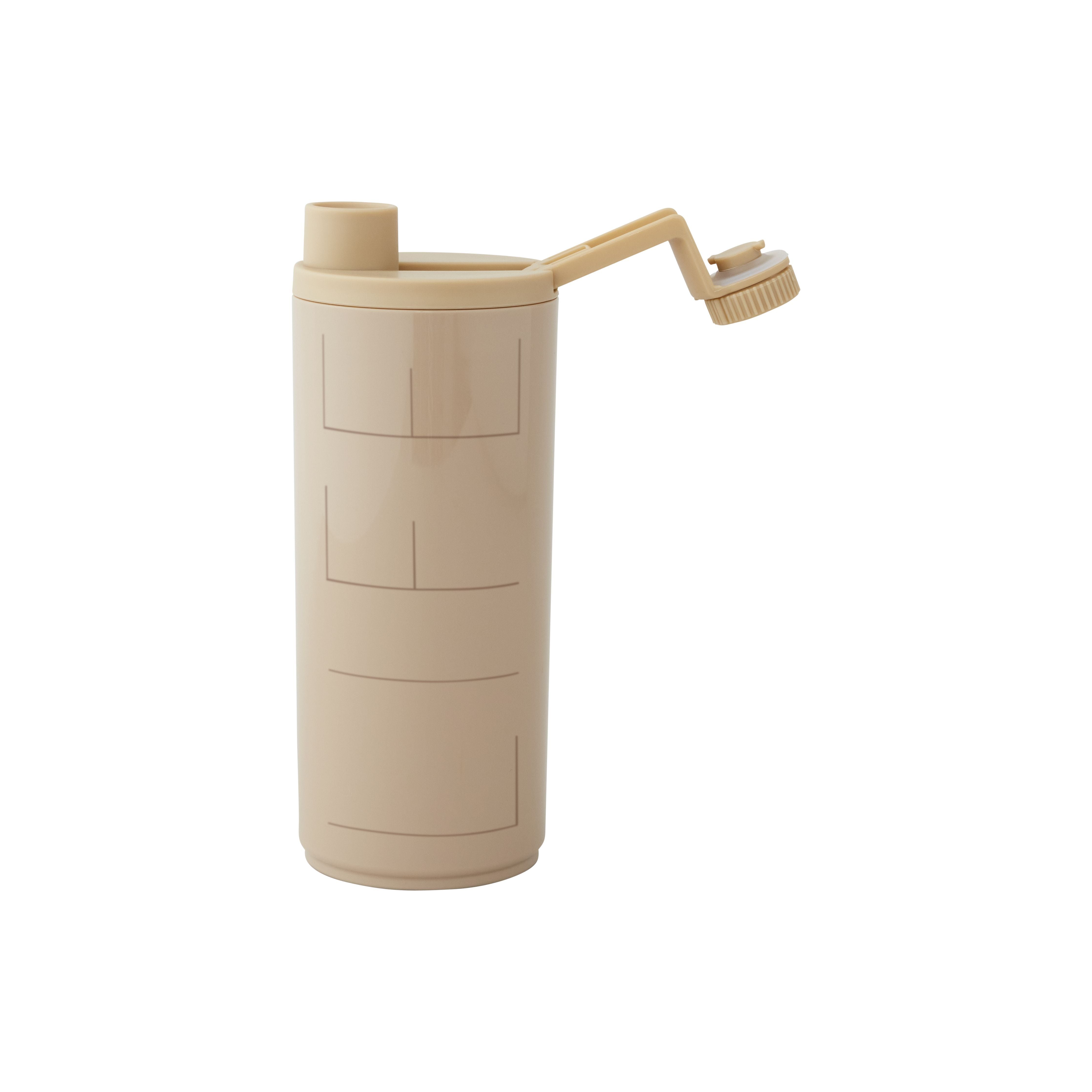 Design Letters Sports Bottle 500 Ml, Beige