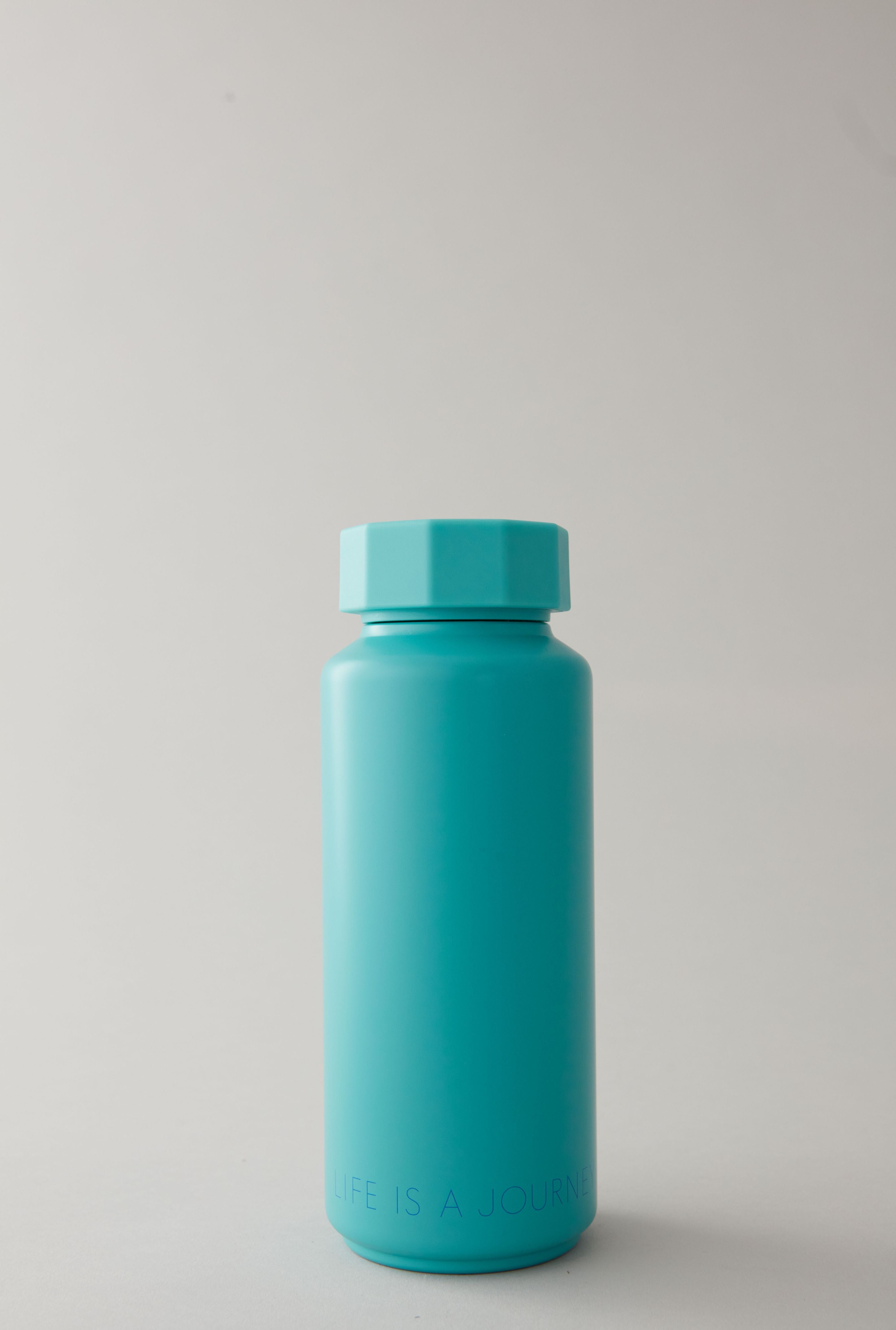 Design Letters Tone On Tone Thermo Flask, tyrkysová