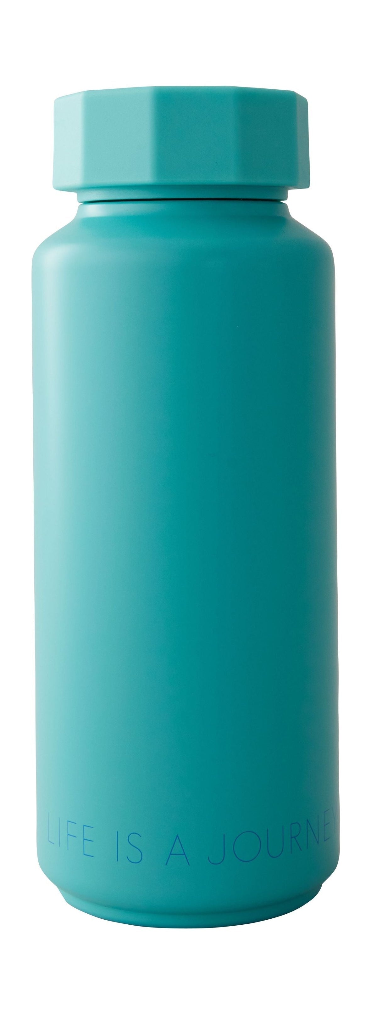 Design Letters Tone On Tone Thermo Flask, tyrkysová