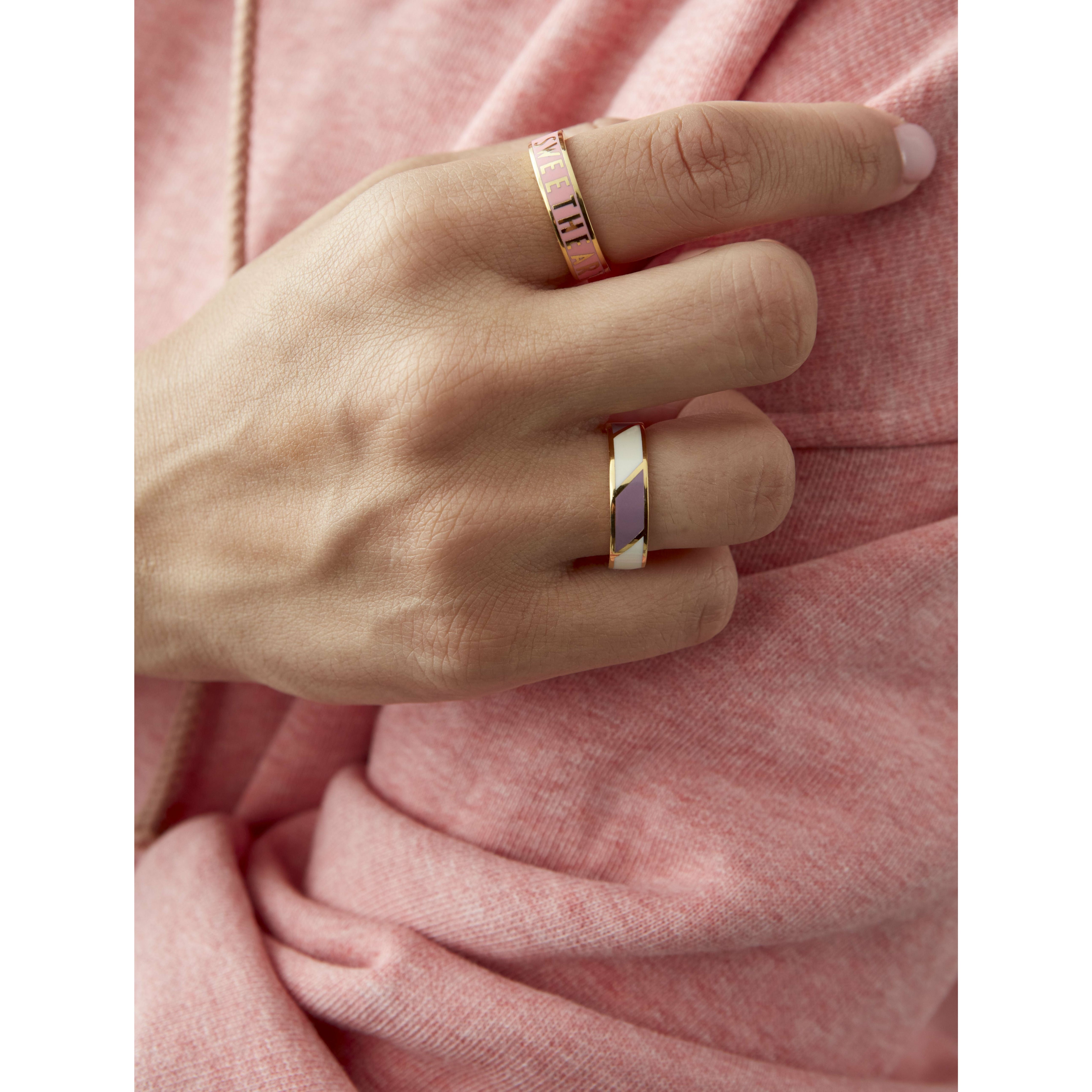 Designové dopisy slovo bonbóny prsten zlatíčko mosazná zlatý, růžový