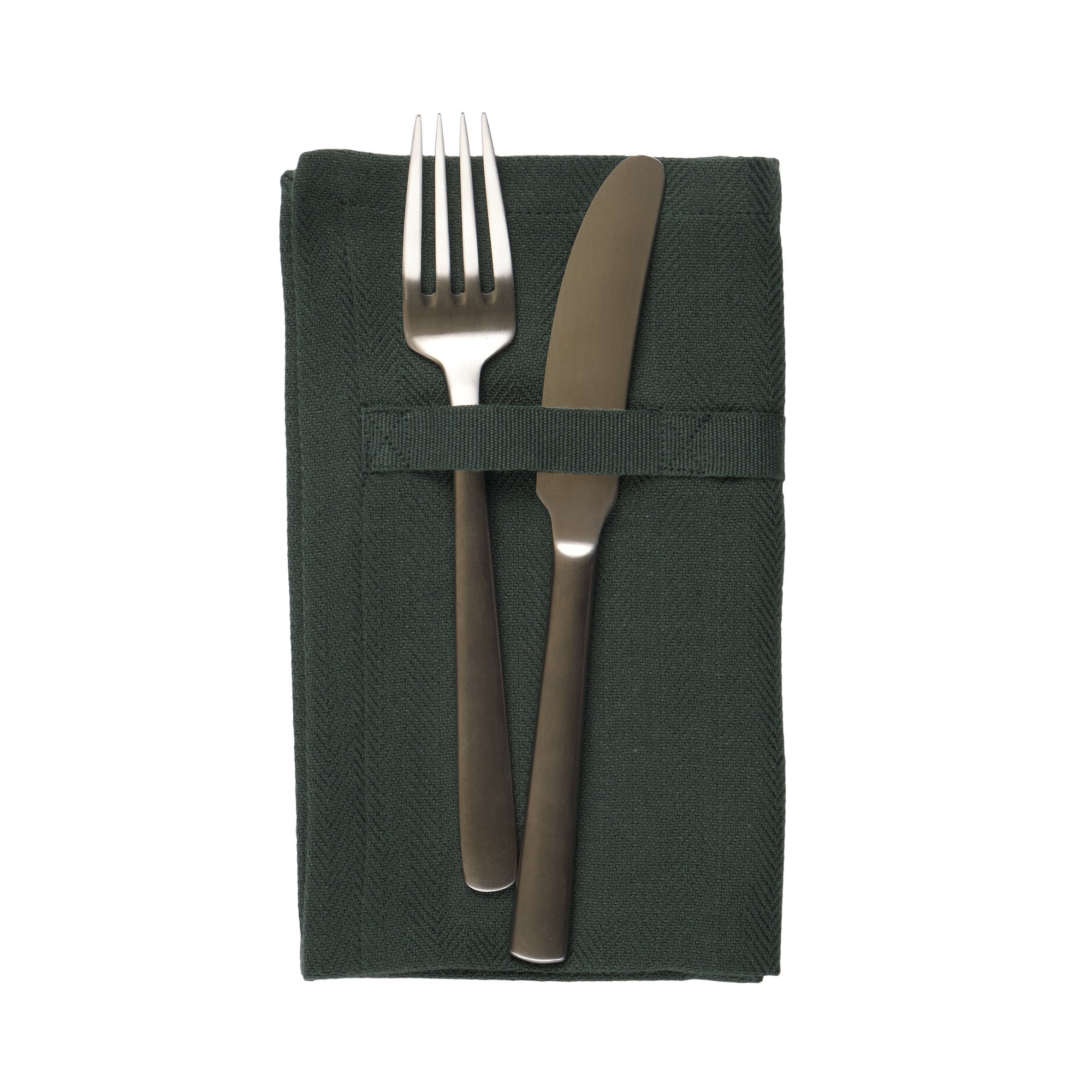 The Organic Company Dinner Napkins, Dark Green