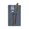 The Organic Company Dinner Napkins, Grey Blue