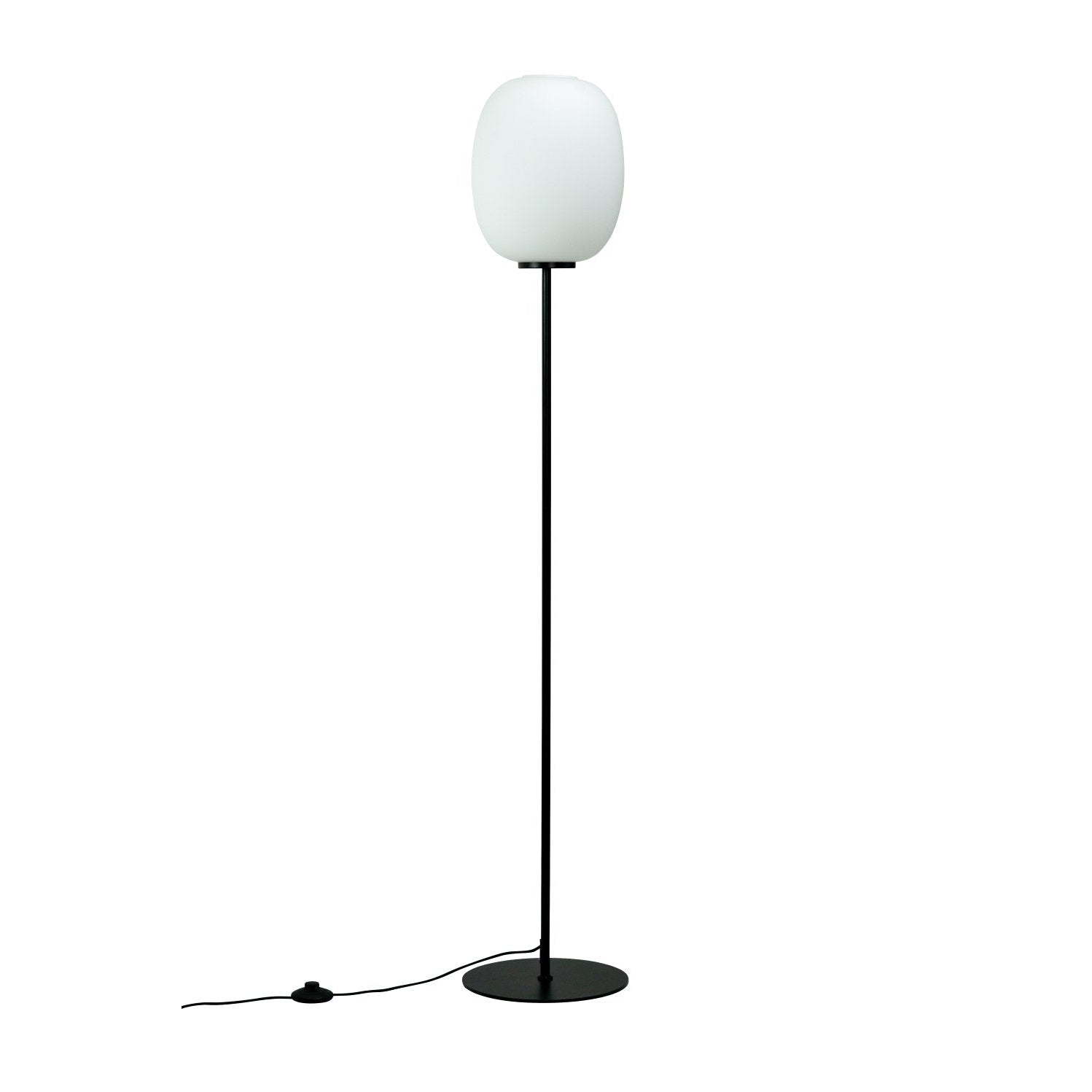 Dyberg Larsen Dl39 Floor Lamp, Opal/Black