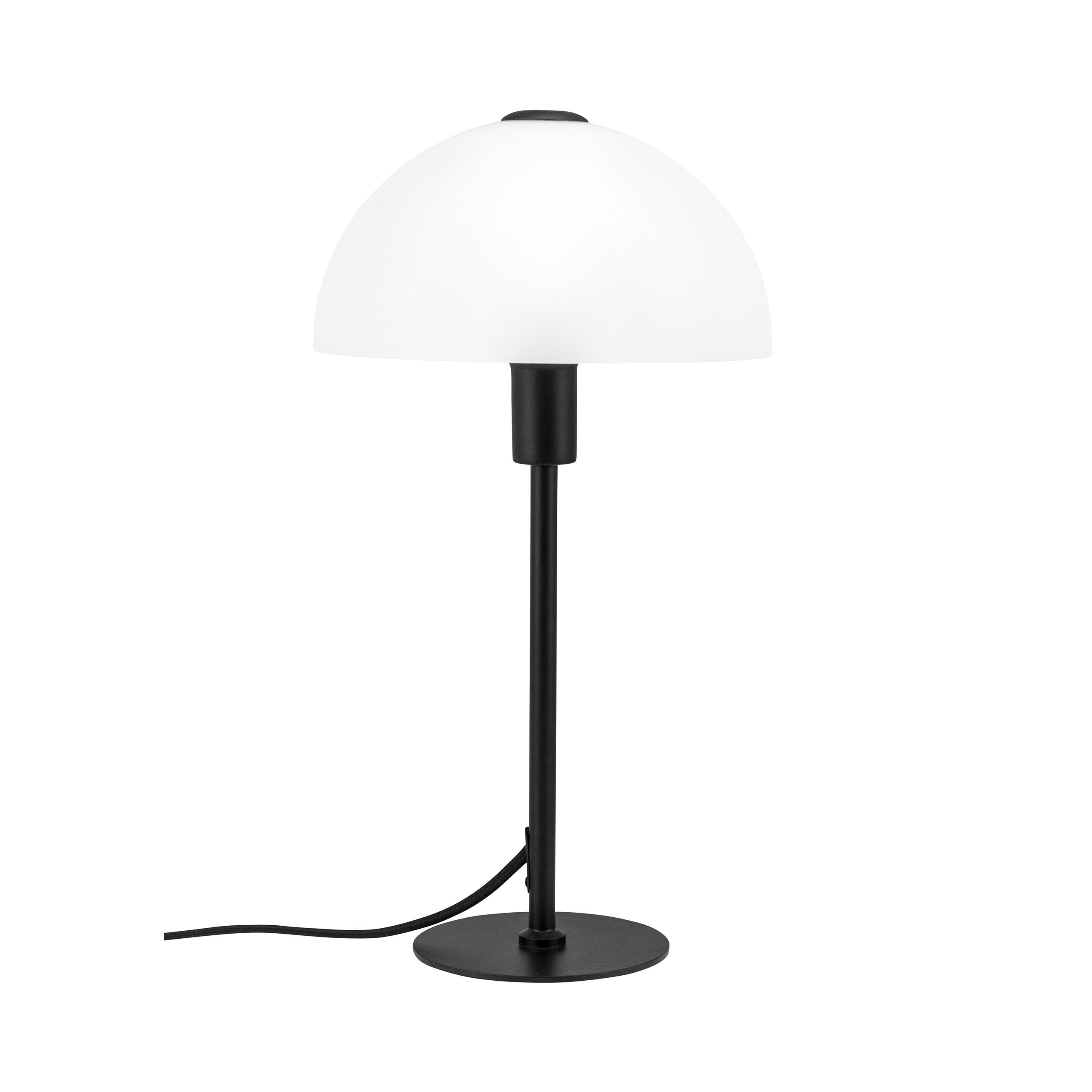 Jazzová stolní lampa Dyberg Larsen, opál/černá