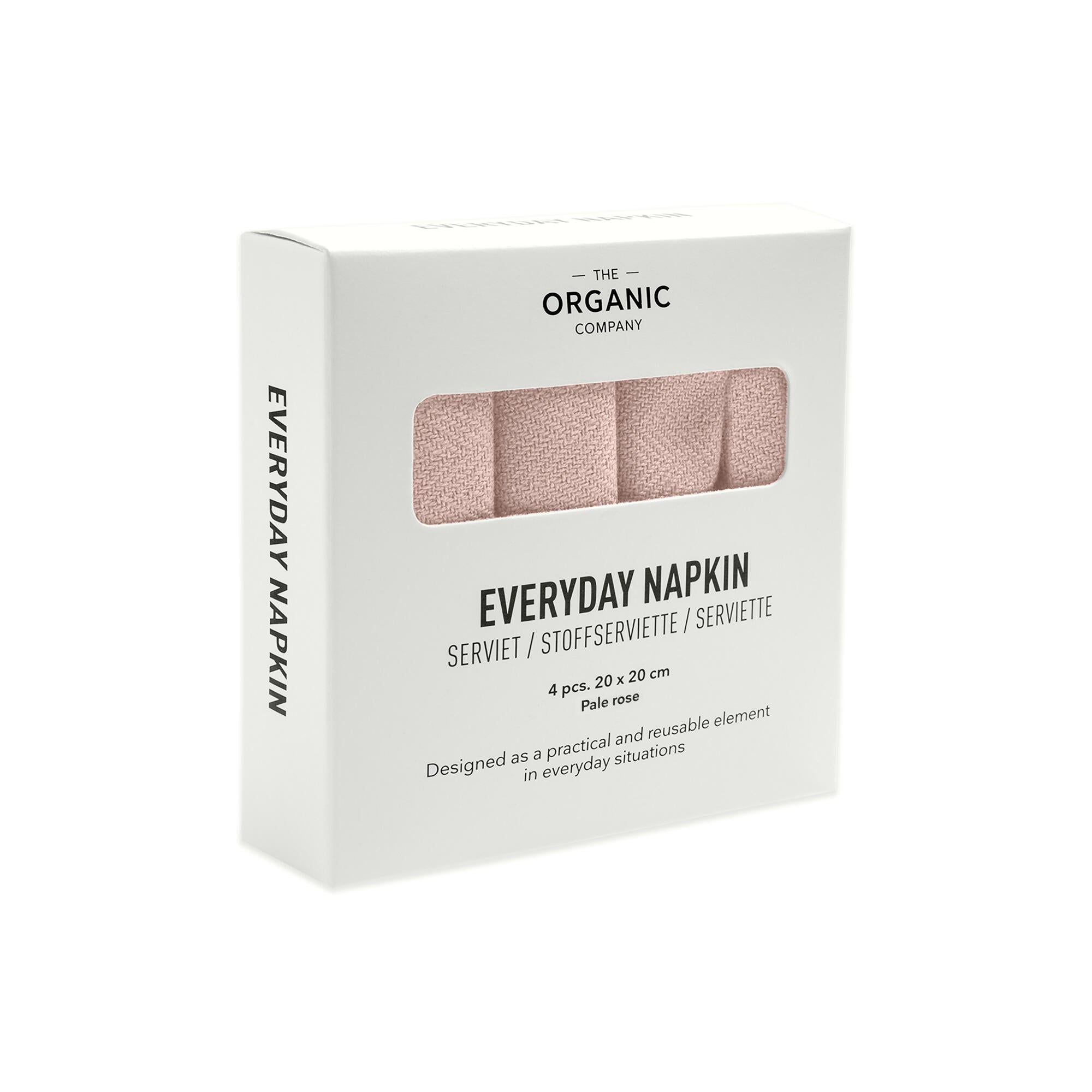 The Organic Company Everyday Napkin, Pale Rose