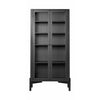  A90 Boderne Display Cabinet Buk Beech Black Lacquered H: 178 cm