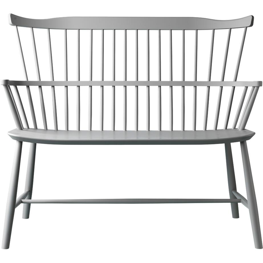 FDB Møbler Børge Mogensen J52 D Bench in Beech, Grey, W 106cm