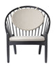 Fdb Møbler J166 Jørna Armchair, Oak Black Lacquered/Beige