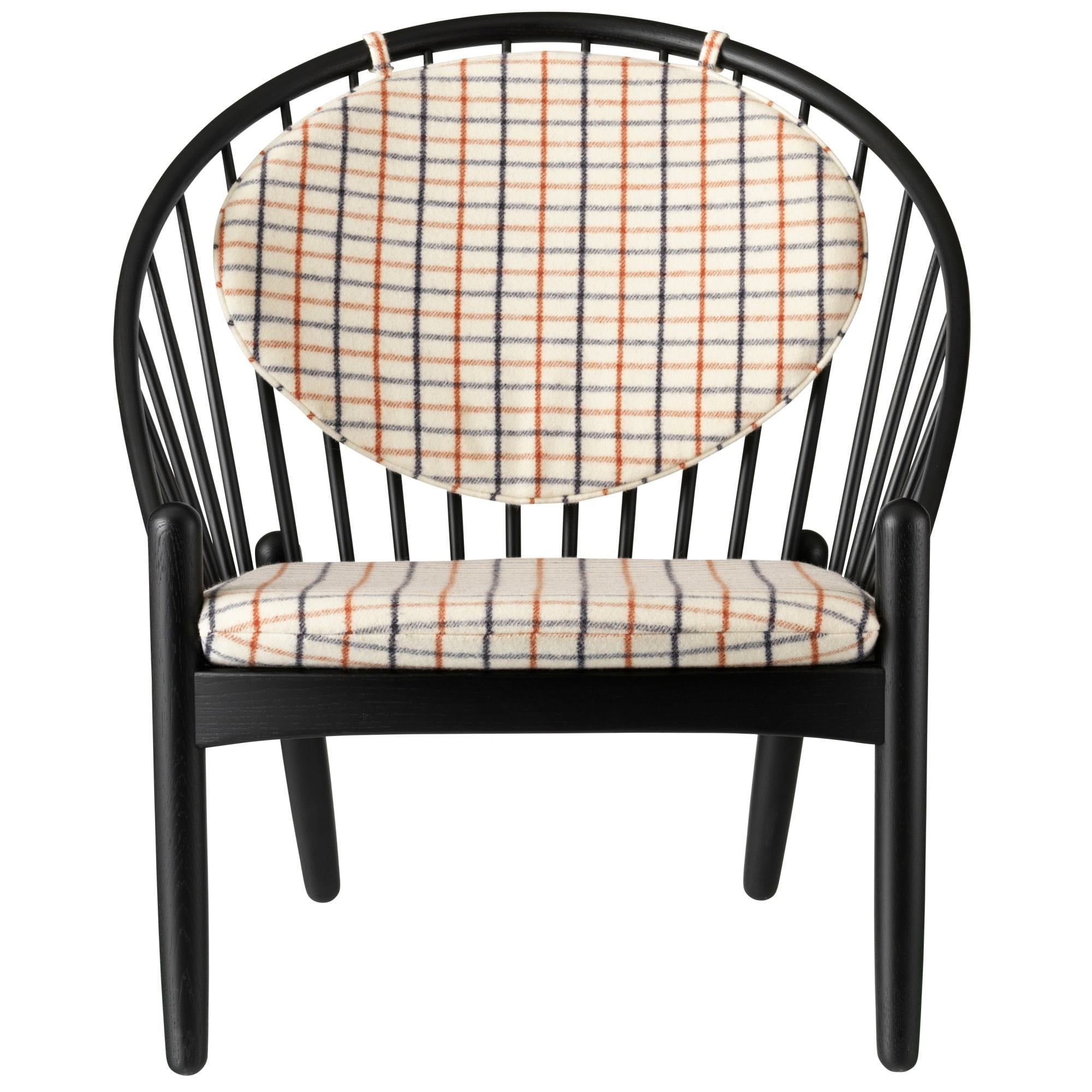 Fdb Møbler J166 Jørna Armchair, Black/Checkered