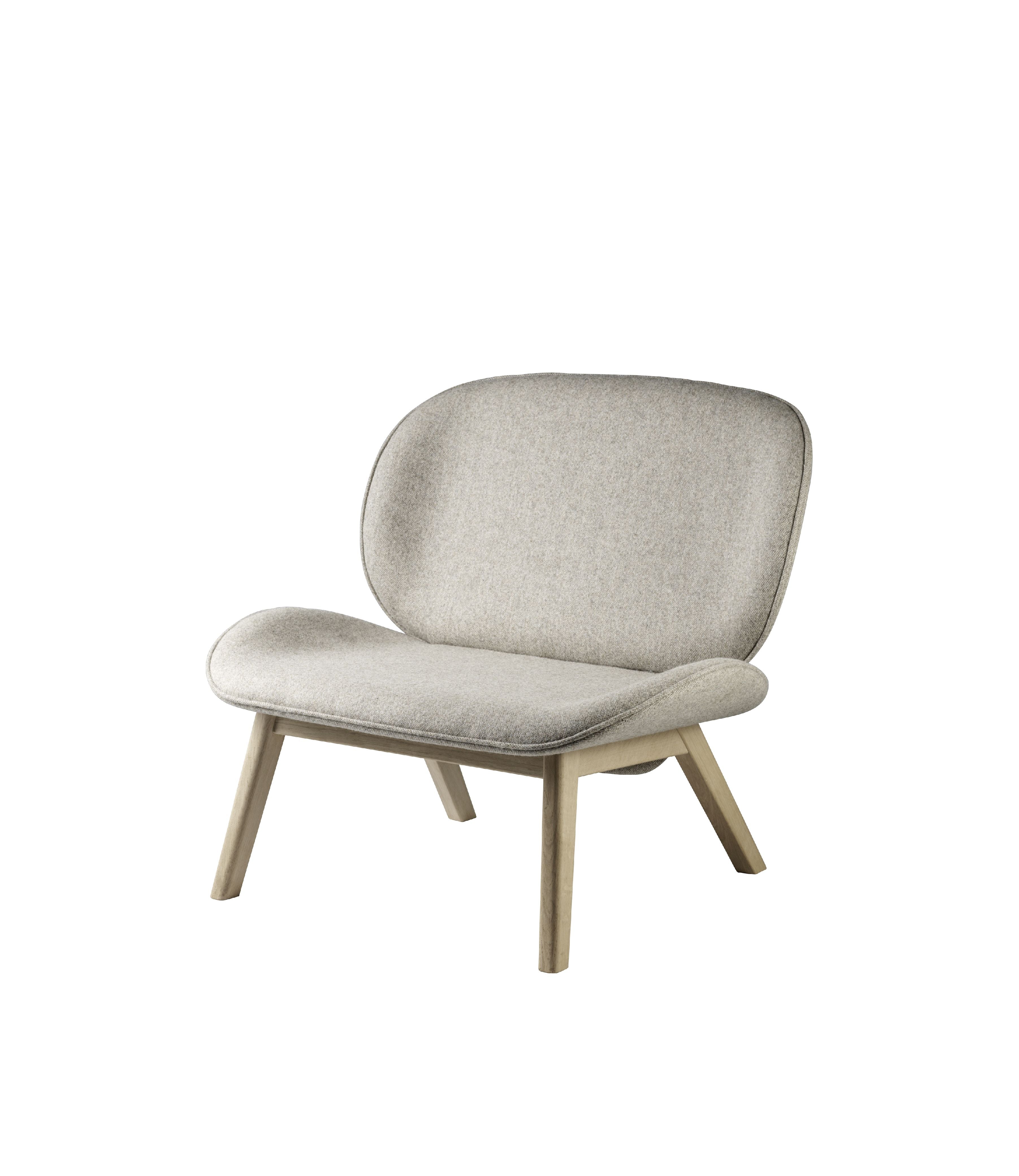 FDB Møbler L32 Suru Lounge Chair, Oak/Dark Beige