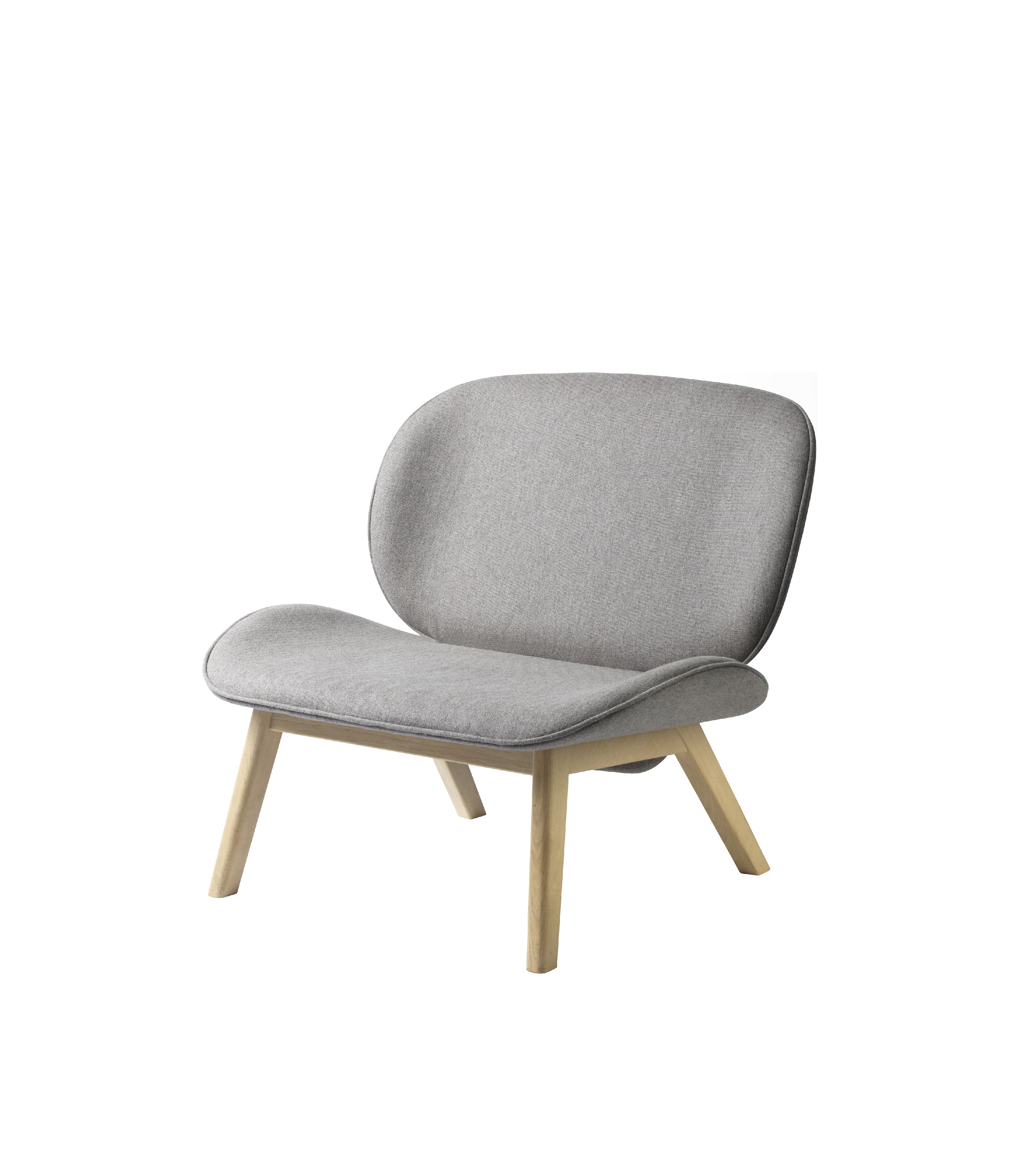 Fdb Møbler L32 Suru Lounge Chair, Oak/Grey