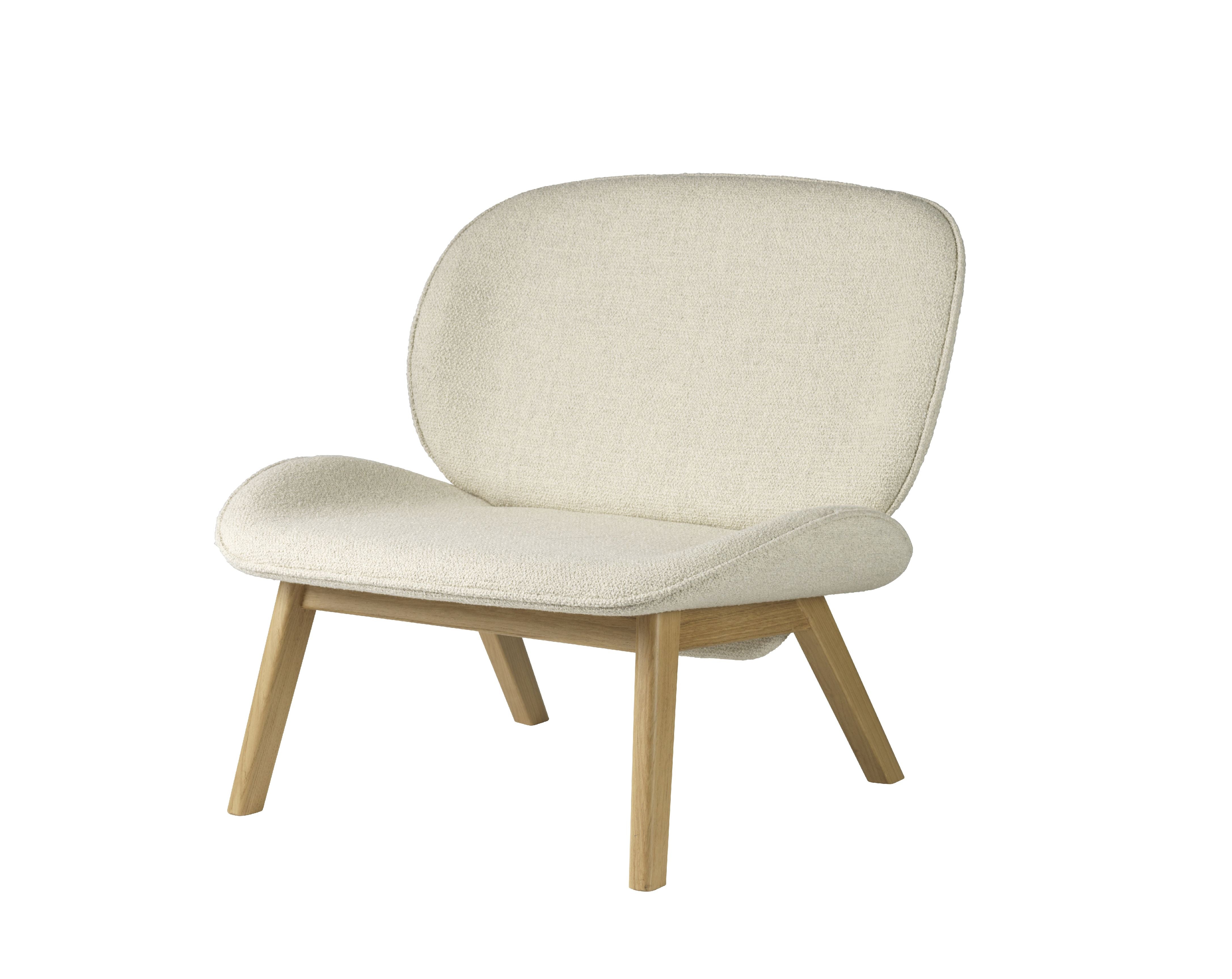 Fdb Møbler L32 Suru Lounge Chair, Oak/Light Beige