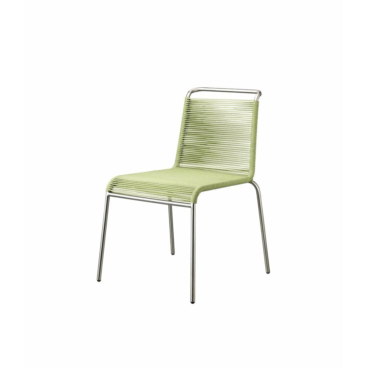 Fdb Møbler M20 Teglgaard Cord Chair, Metal/Green