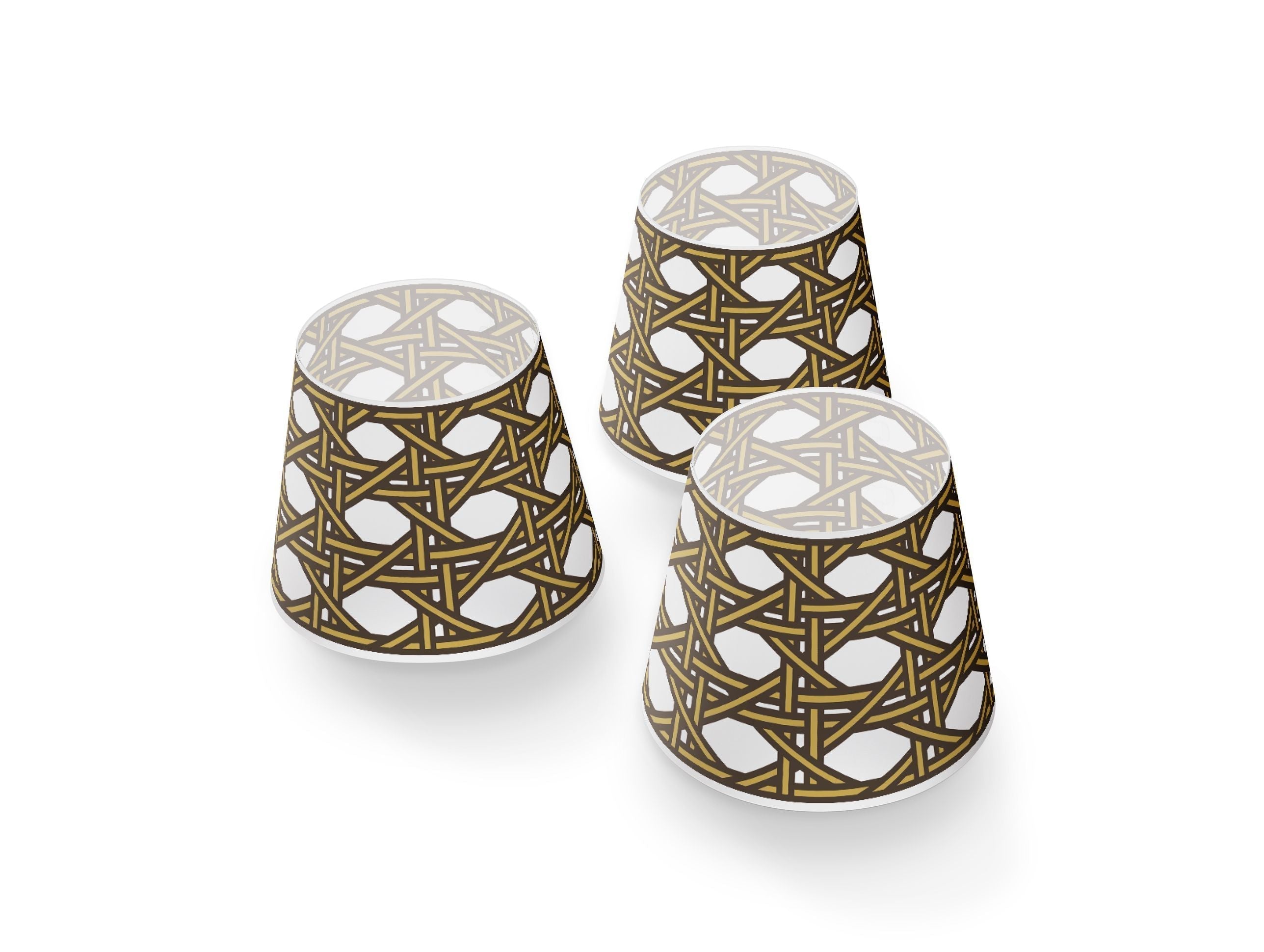 Fatboy Edison The Mini Cappie Lampshades Set Of 3 Mikado, Gold Honey