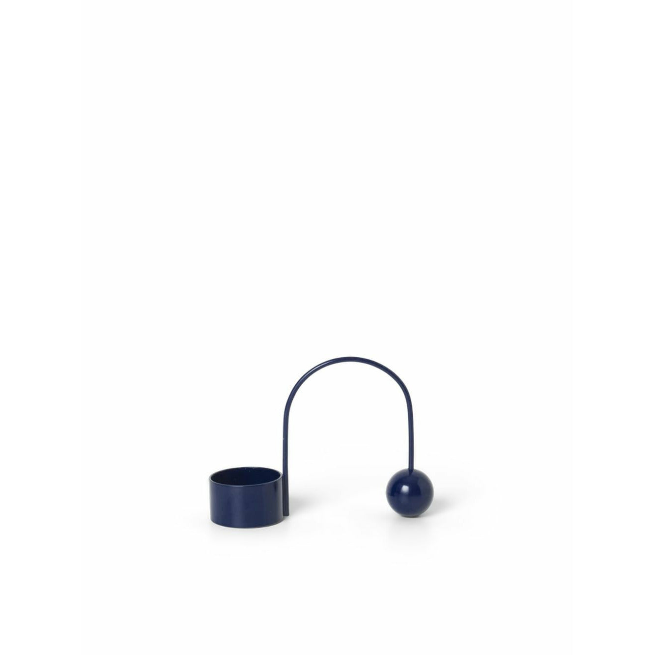 Ferm Living Balance Candle Holder, Dark Blue