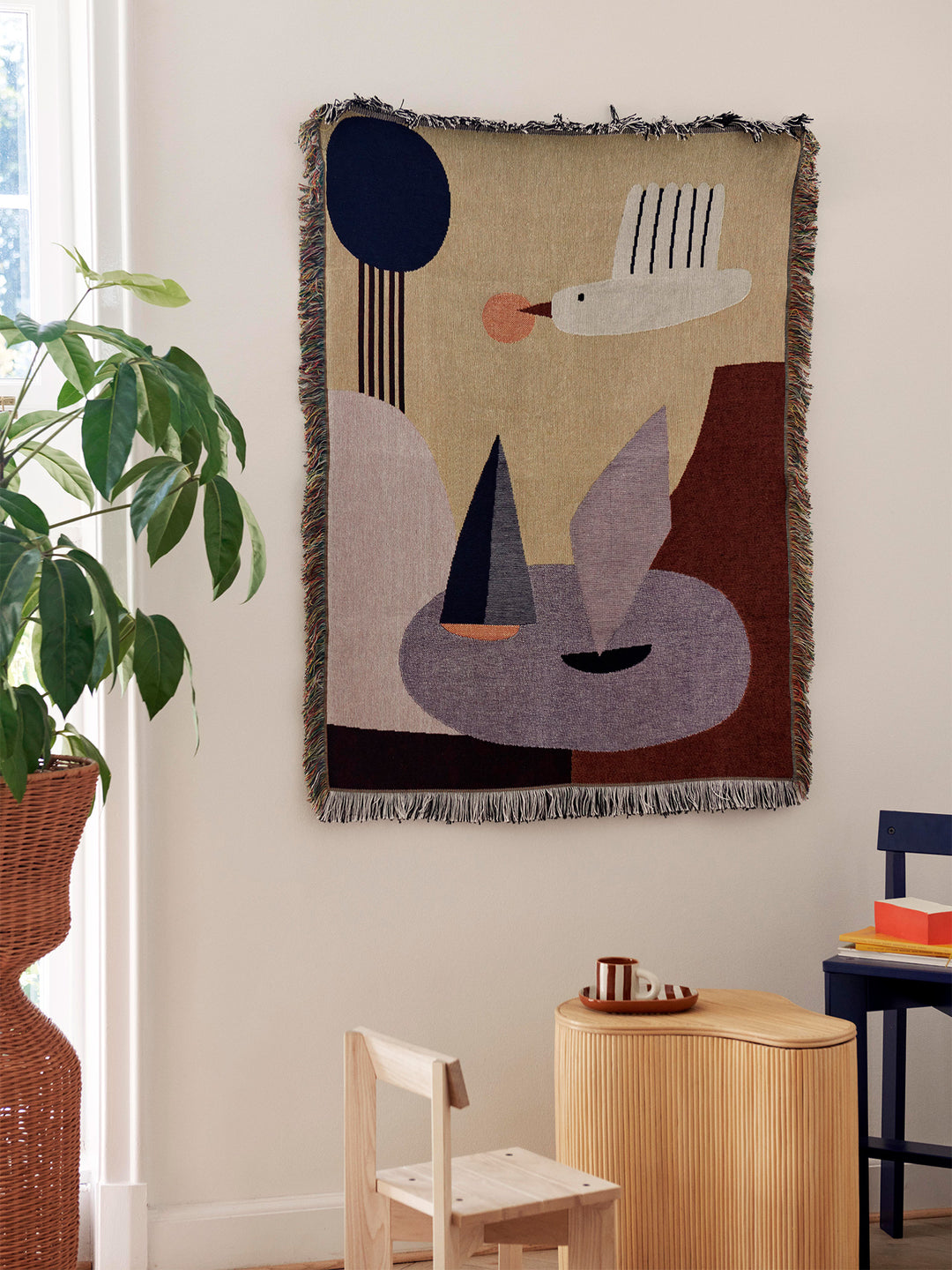 Ferm Living Bird Tapestry Blanket