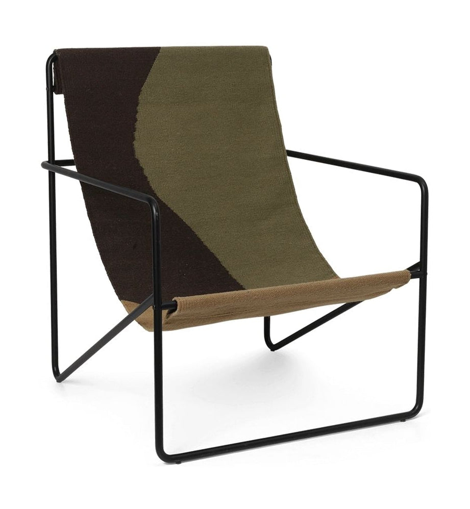 Ferm Living Desert Lounge Chair, černá/duna