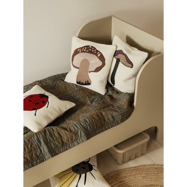 Ferm Living Forest Emboidery Cushion 40x40 cm, beruška