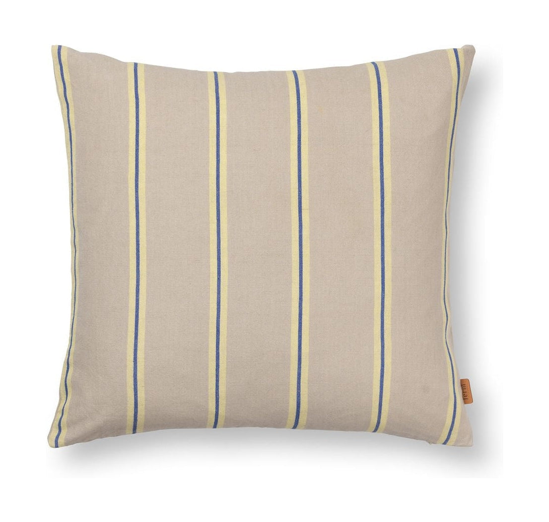 Ferm Living Grand Pillow, Oyster/Citron/Light Blue