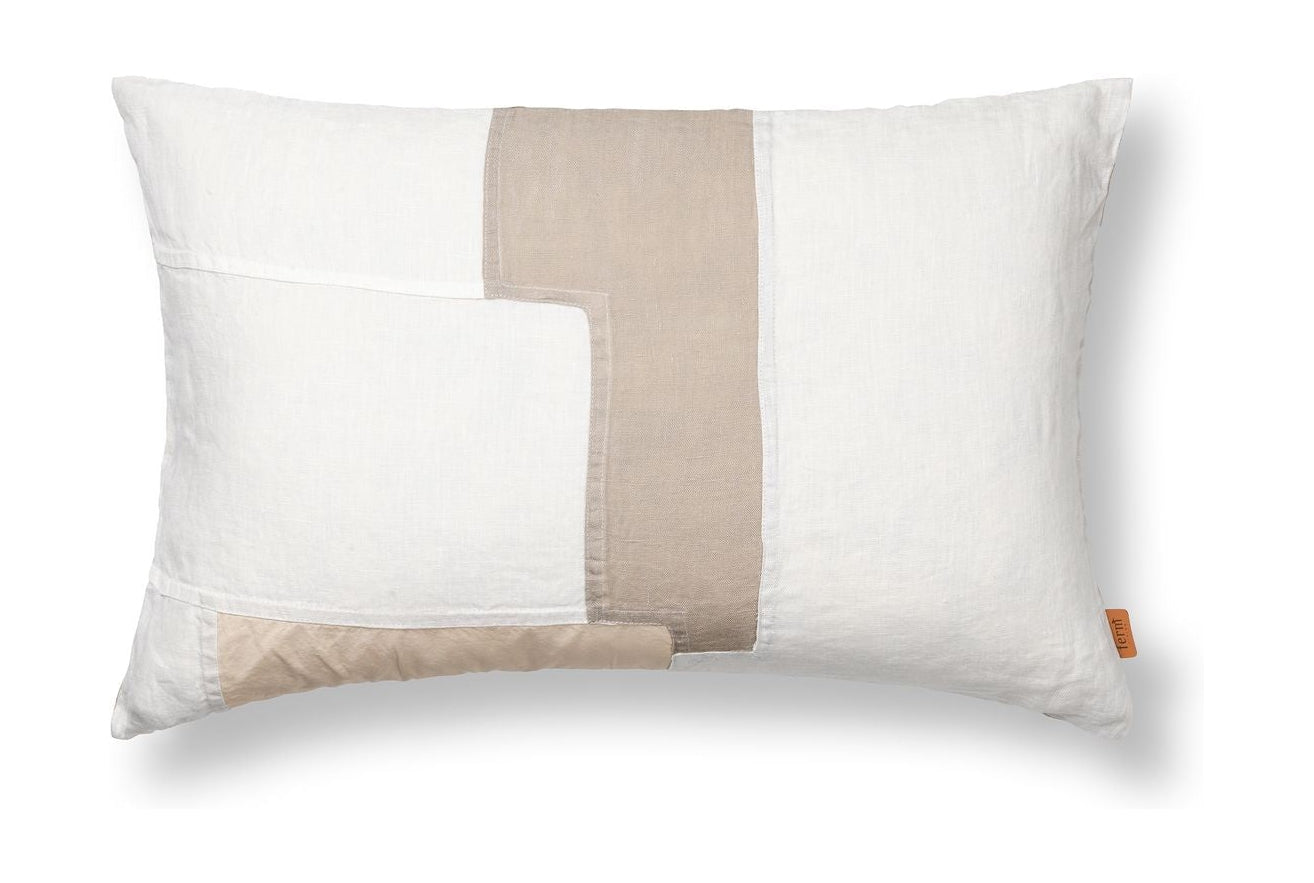 Ferm Living Part Cushion Obdélník, z bílé