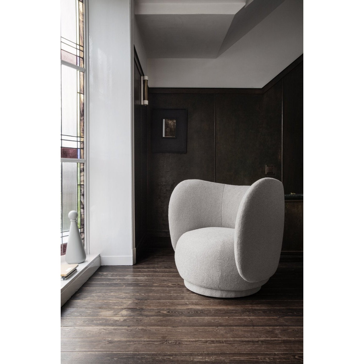 Ferm Living Rico Lounge Armchair Brushed, Grey