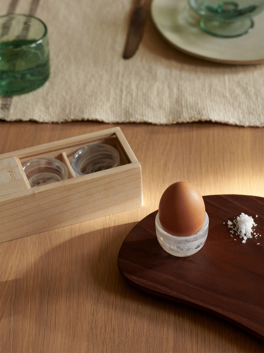 Ferm Living Tinta Egg Cup Set 4, White