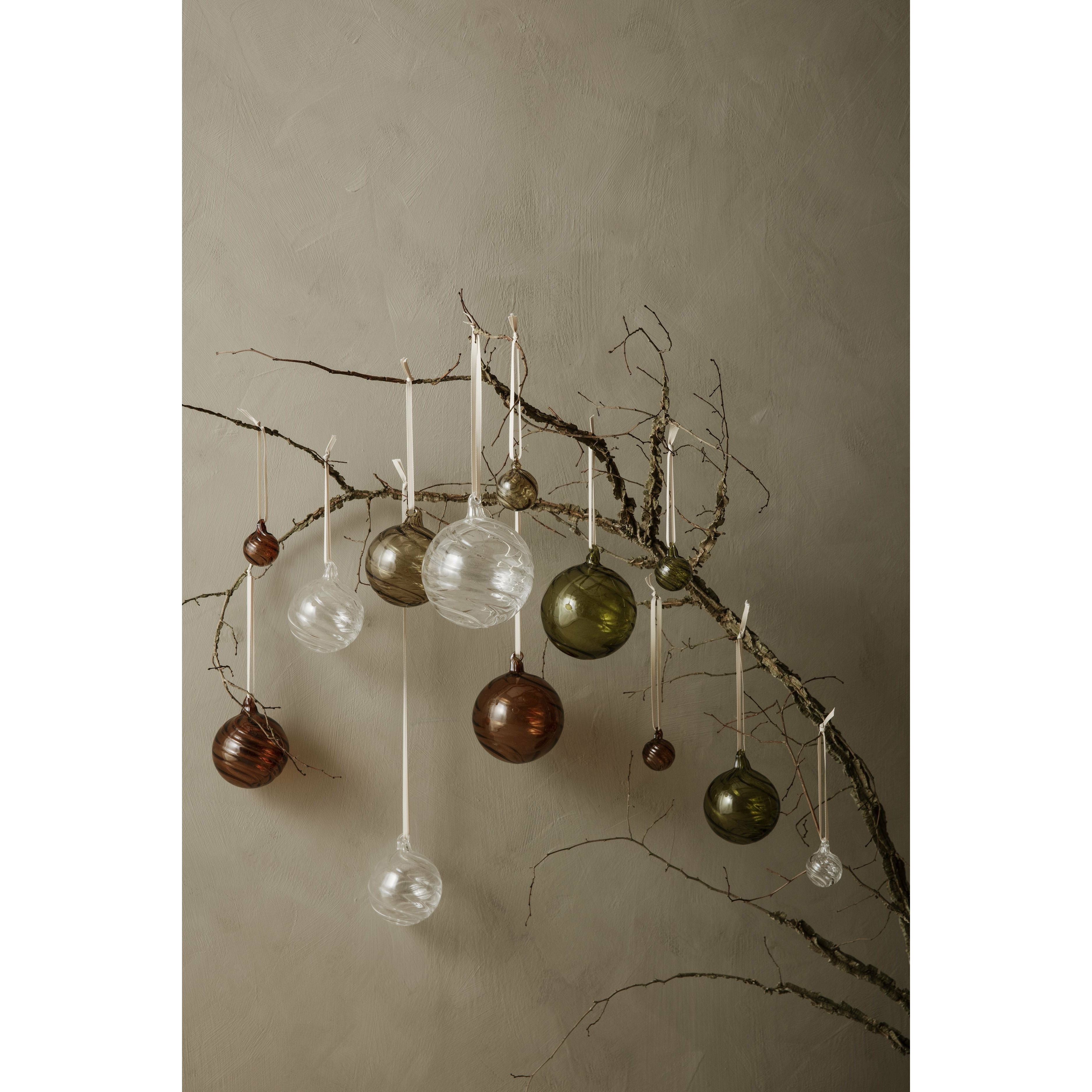 Ferm Living Twirl Ornaments Set Of 8, øx H 4x4,5 Cm