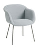 Muuto Fiber Soft Armchair Tube Base, Ecriture 710/Grey