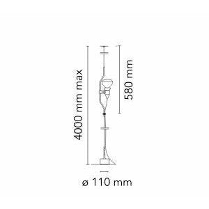 [product_category]-Flos Parentesi Spare Part Component Without Dimmer For Pendant Lamp, Black-Flos-8059607020371-F5500030-FLO-5