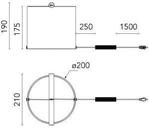 Flos To Tie T1 Table Lamp, Matt Black