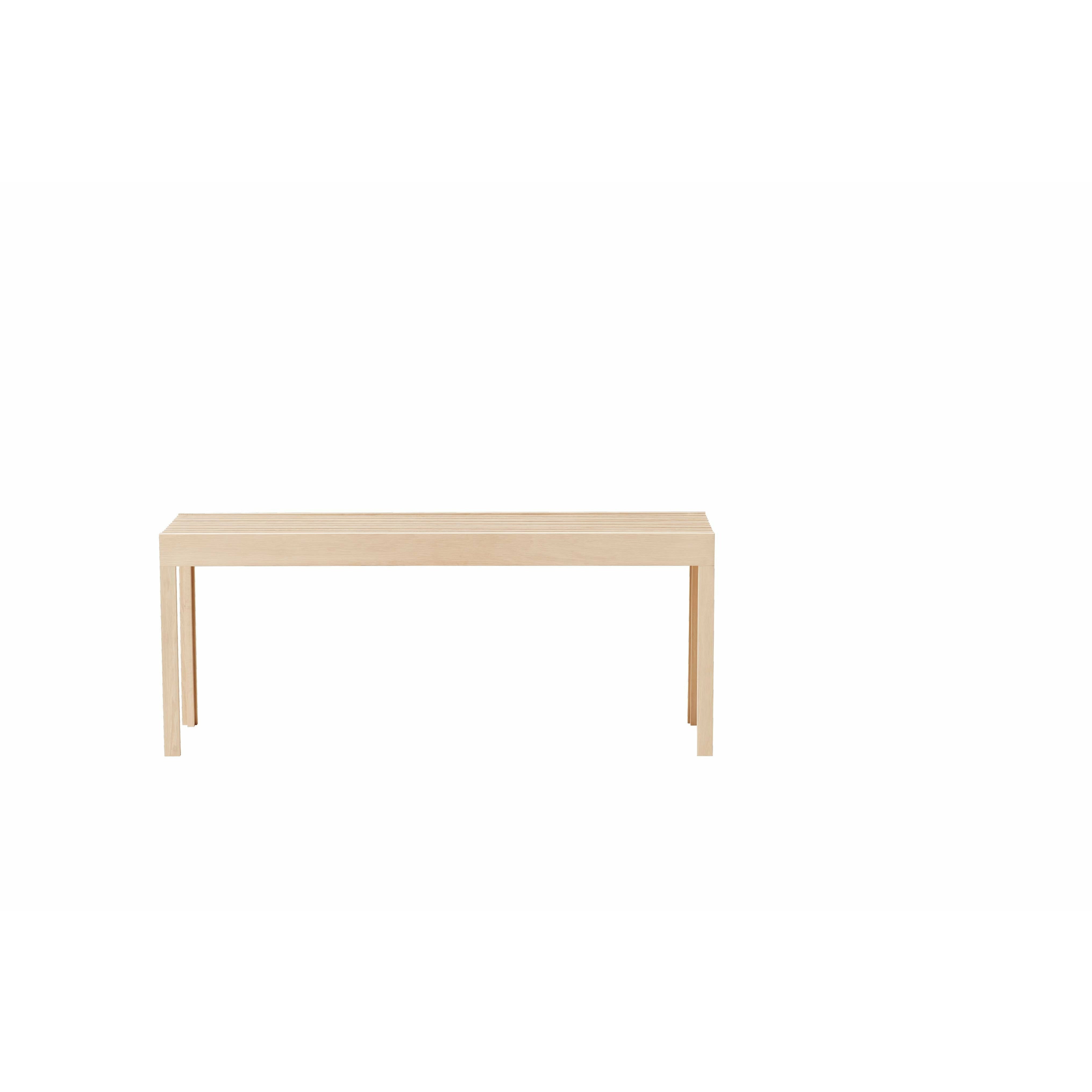 Form & Refine Lehká lavička. Bílý dub