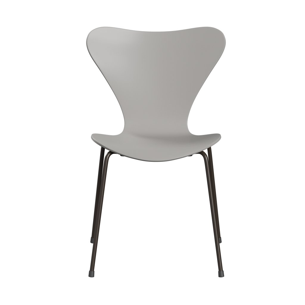 Fritz Hansen 3107 židle Unuppolstered, Brown Bronz/Lacquered devět šedých