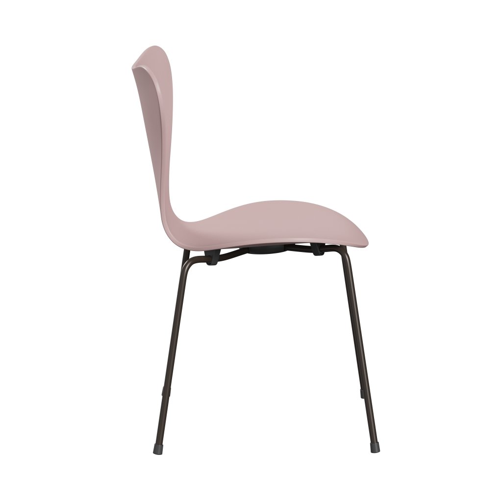 Fritz Hansen 3107 židle Unuppolstered, Brown Bronz/Lacquered Pale Rose