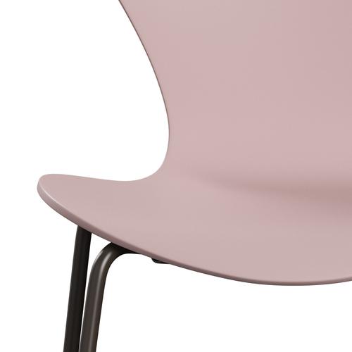 Fritz Hansen 3107 židle Unuppolstered, Brown Bronz/Lacquered Pale Rose