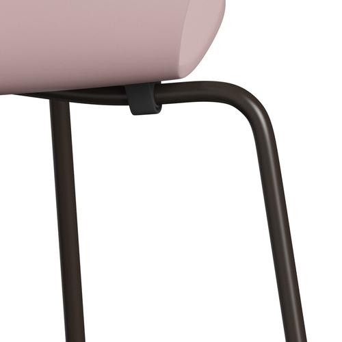 Fritz Hansen 3107 židle Unuppolstered, Brown Bronz/Lacquered Pale Rose