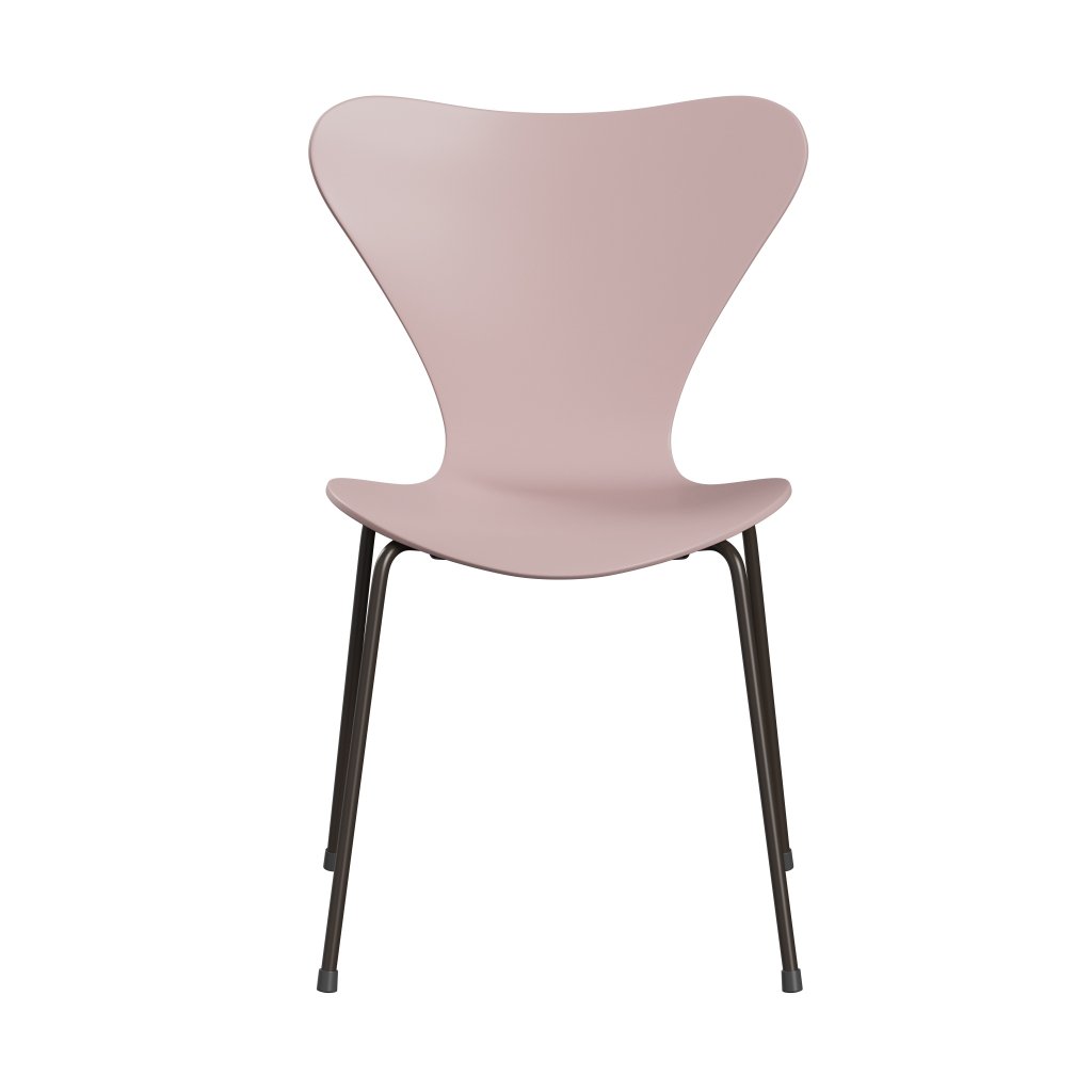 Fritz Hansen 3107 židle Unuppolstered, Brown Bronz/Lacquered Pale Rose