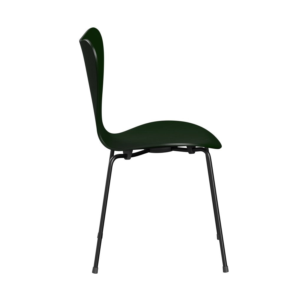 Židle Fritz Hansen 3107 Unuppolstered, Black/Dared Ash Evergreen