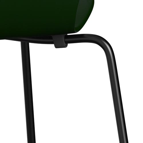 Židle Fritz Hansen 3107 Unuppolstered, Black/Dared Ash Evergreen