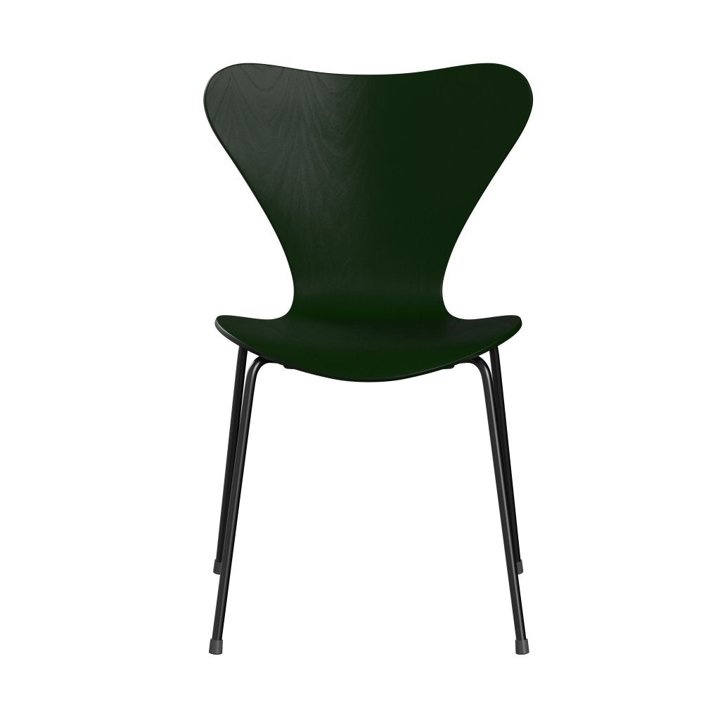 Židle Fritz Hansen 3107 Unuppolstered, Black/Dared Ash Evergreen