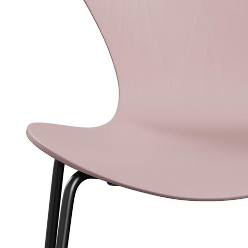 Fritz Hansen 3107 Chair Unupholstered, Black/Coloured Ash Pale Rose