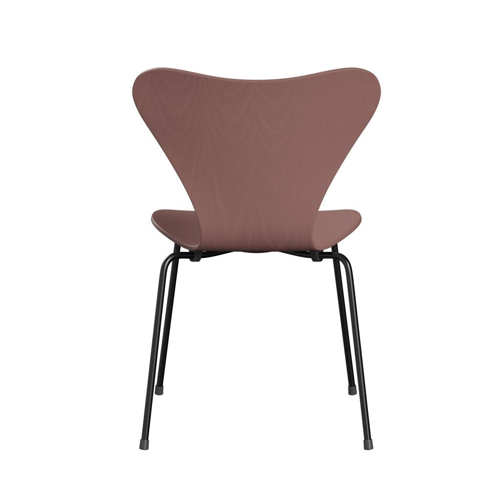 Židle Fritz Hansen 3107 Unuppolstered, Black/Colored Ash Wild Rose