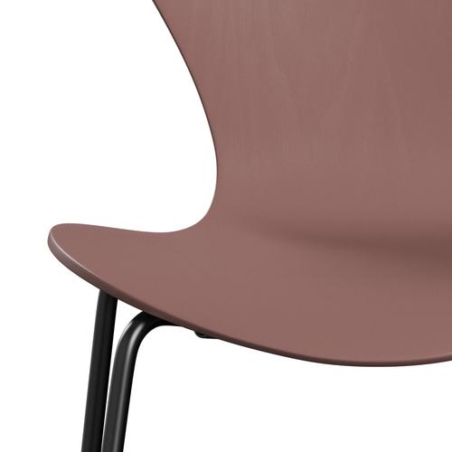 Židle Fritz Hansen 3107 Unuppolstered, Black/Colored Ash Wild Rose