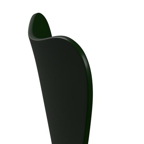 Židle Fritz Hansen 3107 Unuppolstered, Black/Lacquered Evergreen