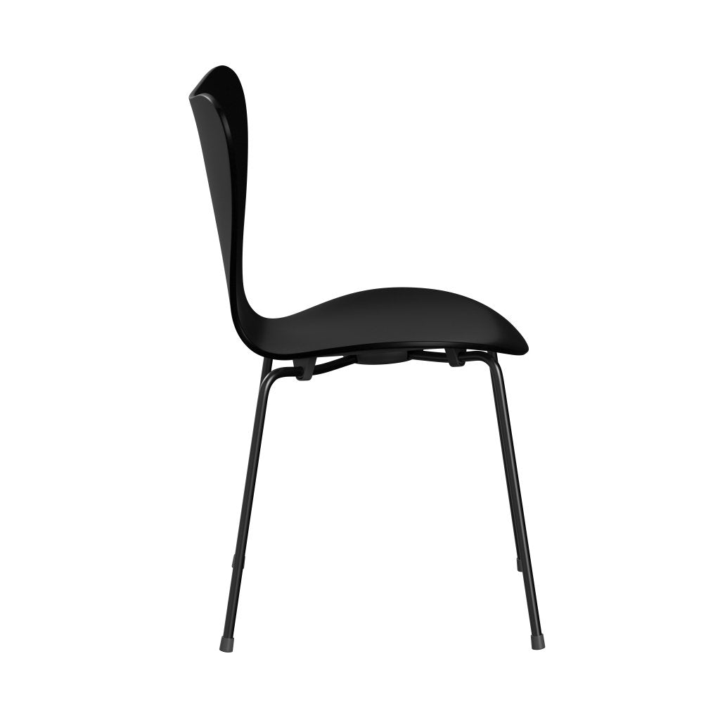 Židle Fritz Hansen 3107 Unuppolstered, Black/Lacquered Black