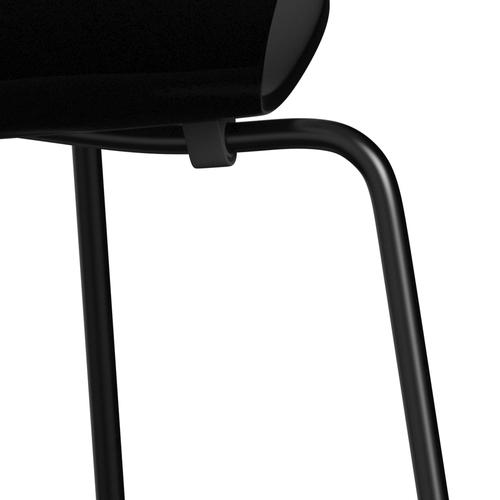 Židle Fritz Hansen 3107 Unuppolstered, Black/Lacquered Black