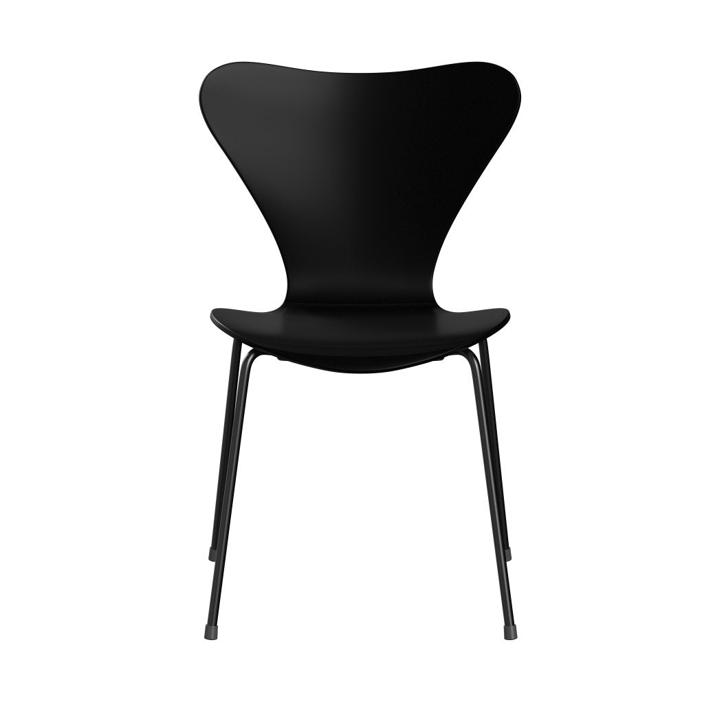 Židle Fritz Hansen 3107 Unuppolstered, Black/Lacquered Black