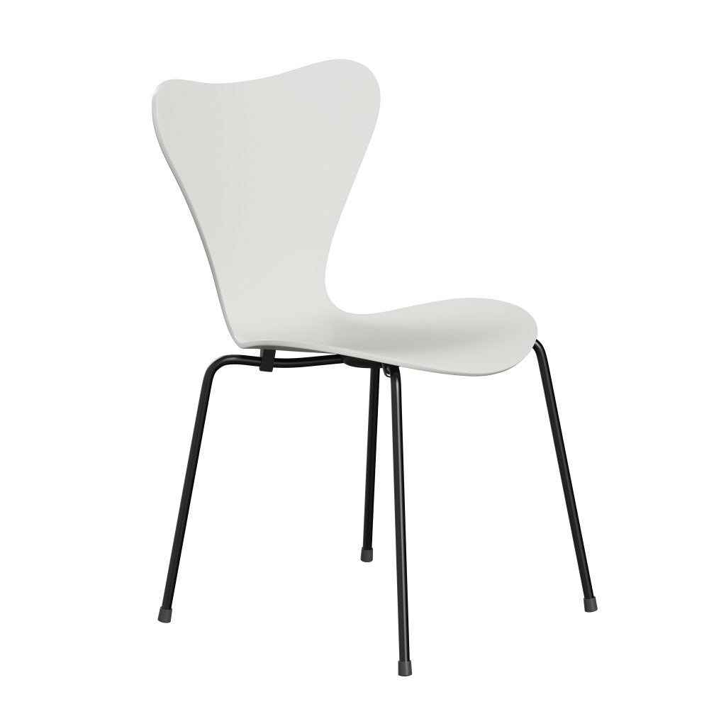 Židle Fritz Hansen 3107 Unuppolstered, Black/Lacquered White