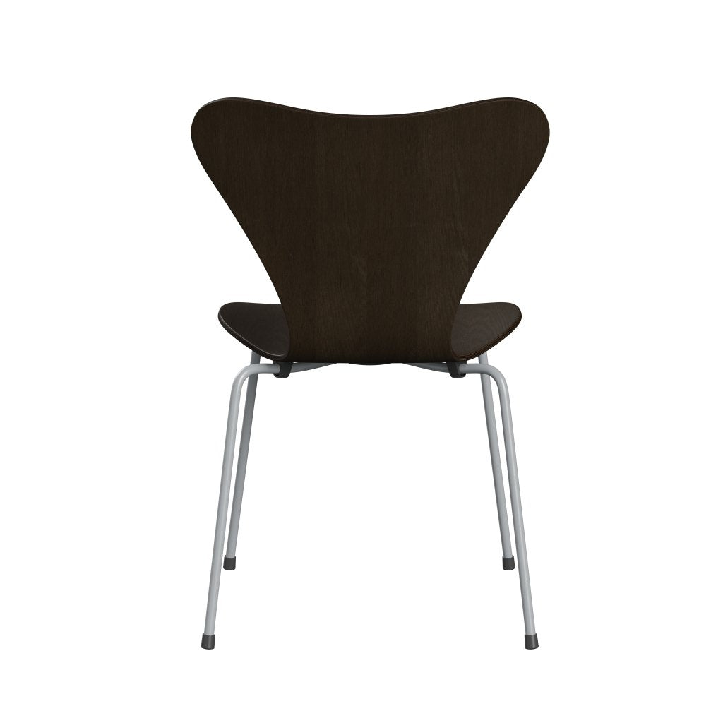 Fritz Hansen 3107 Židle Unupholstered, Silver Grey/Dark Stained Oak