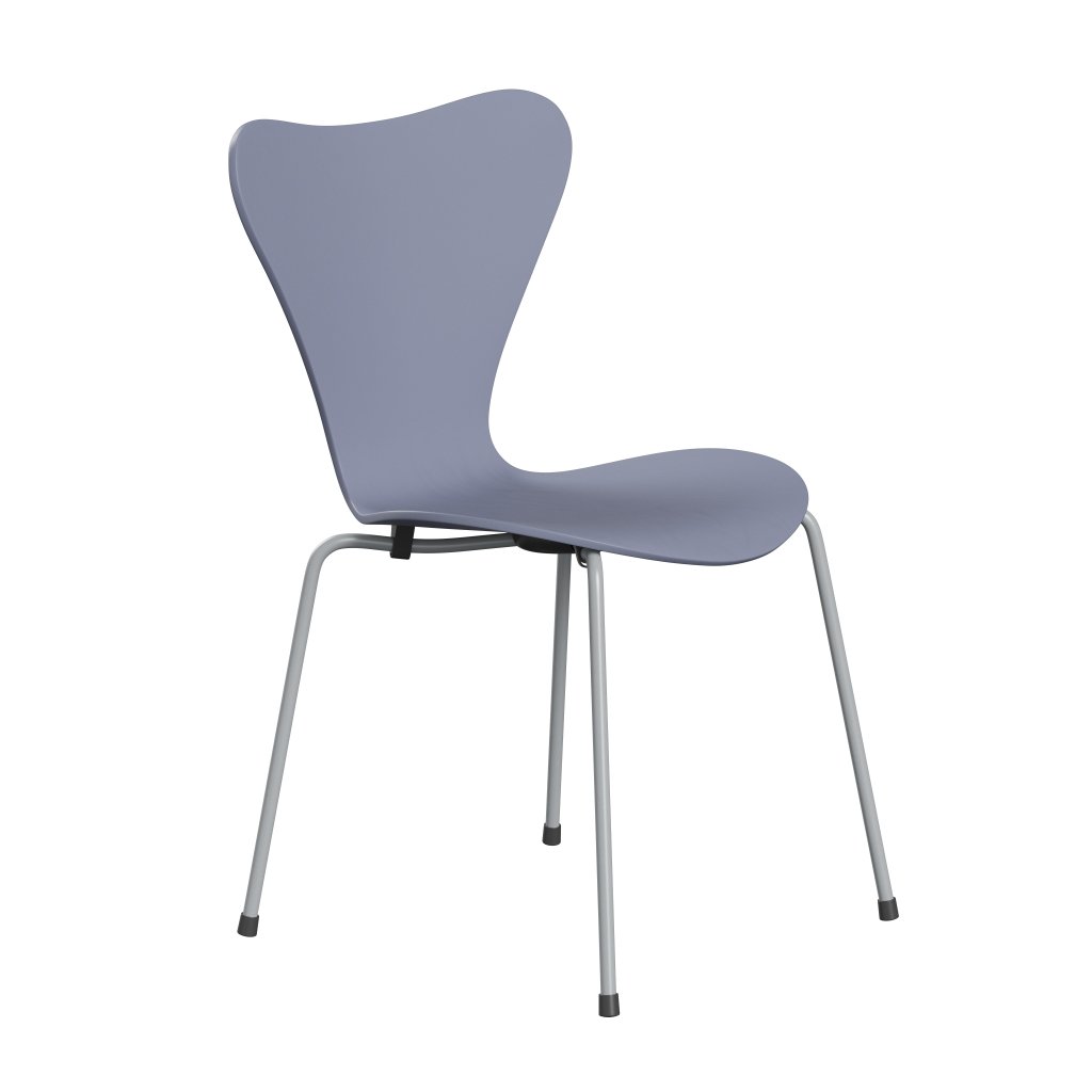 Židle Fritz Hansen 3107 Unuppolstered, Silver Grey/Dared Ash Lavender Blue