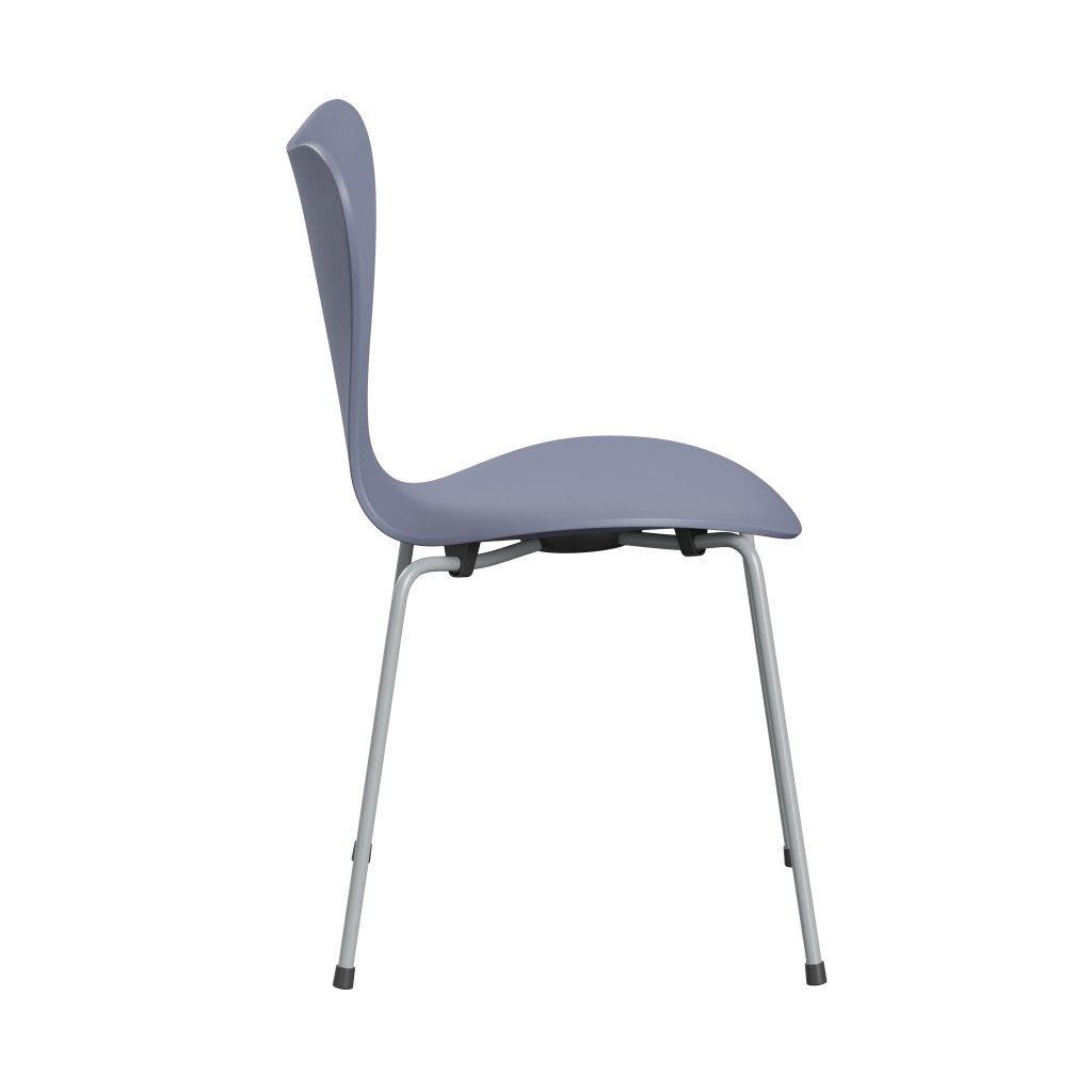 Židle Fritz Hansen 3107 Unuppolstered, Silver Grey/Dared Ash Lavender Blue